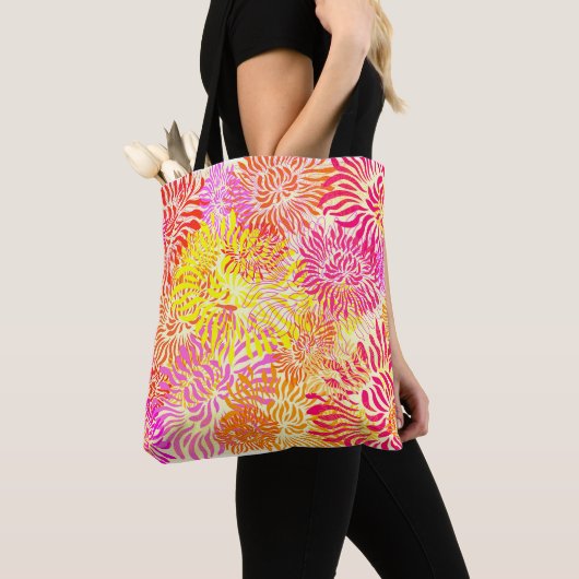 Colorful Spring Flowers Tote Bag (Dichtbij)