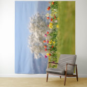 Colorful Spring Flowers with Tulps and Daffodils Wandkleed (In situ)