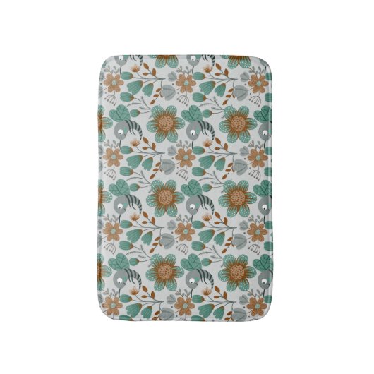 Colorful Spring Pattern Badmat (Voorkant Verticaal)