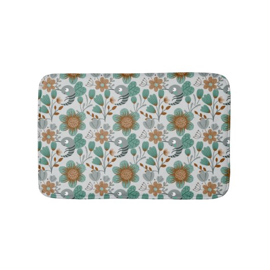 Colorful Spring Pattern Badmat (Voorkant)