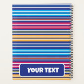 Colorful Spring Picnic rainbow Classic retro  Planner (Achterkant)