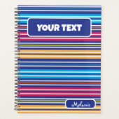 Colorful Spring Picnic rainbow Classic retro Planner (Voorkant)