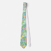 Colorful Spring Primroses Necktie Stropdas (Voorkant)