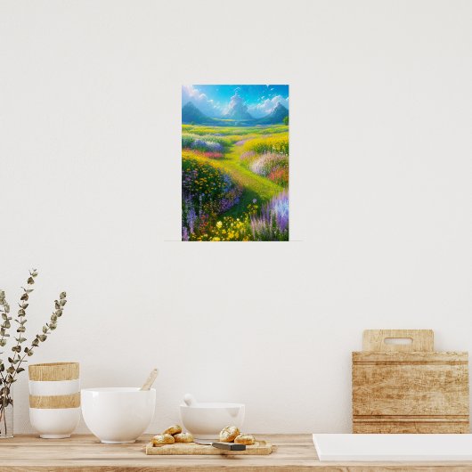 Colorful Spring Symphony Poster (Keuken)