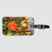 Colorful Spring Tulips Bagagelabel (Voorkant (horizontaal))