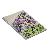 Colorful Spring Tulips Greeting Notitieboek (Rechterzijde)