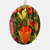 Colorful Spring Tulips Keramisch Ornament (Rechts)