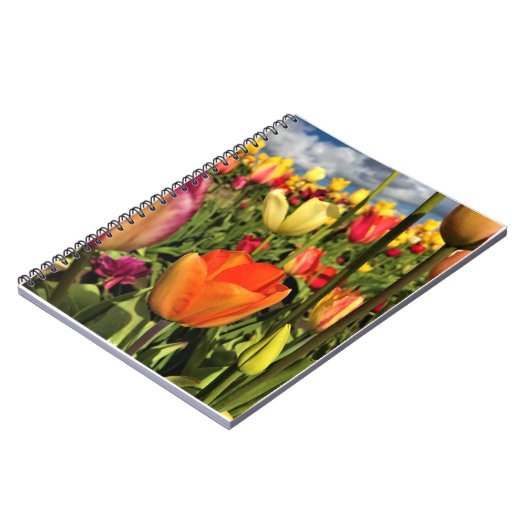 Colorful Spring Tulips Notitieboek (Linkerzijde)