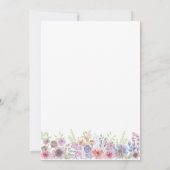 Colorful Spring Wildbloemen Weddenschap Kaart (Achterkant)