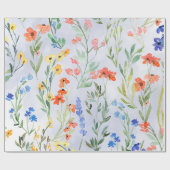 Colorful Spring Wildflower Meadow Cadeaupapier (Vlak)