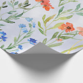 Colorful Spring Wildflower Meadow Cadeaupapier (Hoek)