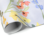 Colorful Spring Wildflower Meadow Cadeaupapier (Rol Hoek)