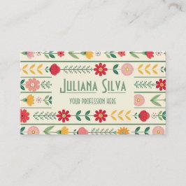 Colorful Spring Wildflower Meadow Garden Visitekaartje