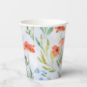 Colorful Spring Wildflower Meadow Papieren Bekers (Achterkant)