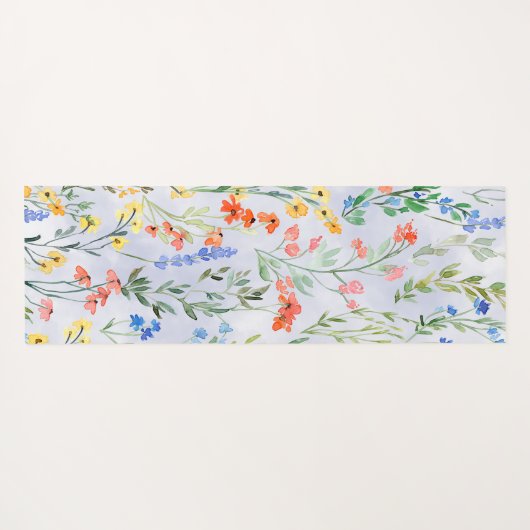 Colorful Spring Wildflower Meadow Yogamat (Achterkant (horizontaal))