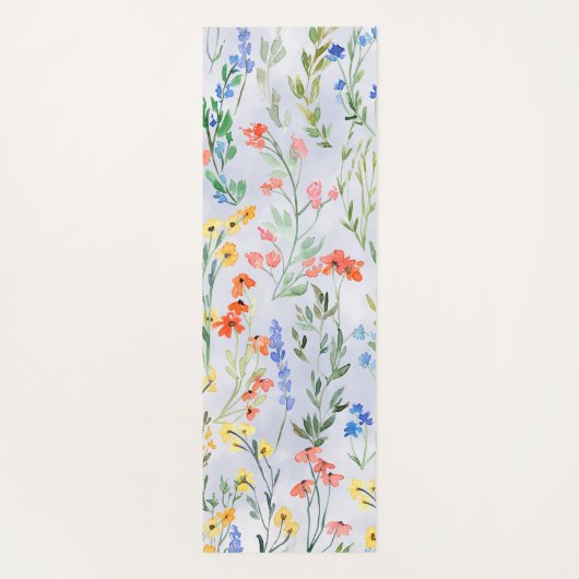 Colorful Spring Wildflower Meadow Yogamat (Achterkant)