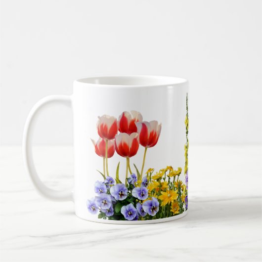 Colorful Springtime Garden-Mok Koffiemok (Links)