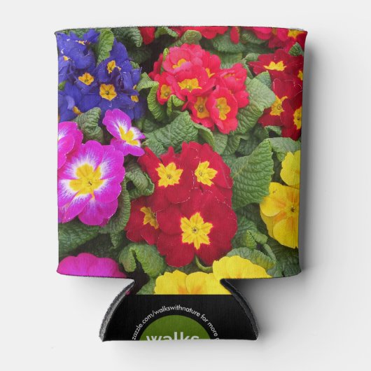 Colorful Springtime Medley of Primulas Blikjeskoeler (Voorkant)