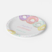 Colorful Sprinkle Donuts Kids Birthday Papieren Bordje (Gekanteld)