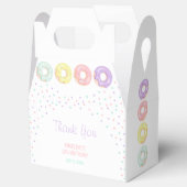 Colorful Sprinkle Sweet Donuts Kids Birthday Bedankdoosjes (Geopend)
