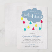 Colorful Sprinkles Baby shower Uitnodiging (Voorkant / Achterkant)