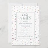 Colorful Sprinkles Baby Sprinkle Baby shower Kaart (Voorkant)