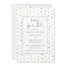 Colorful Sprinkles Baby Sprinkle Baby shower