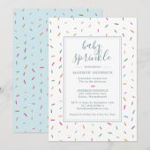 Colorful Sprinkles Baby Sprinkle Baby shower Kaart (Voorkant / Achterkant)