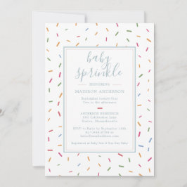 Colorful Sprinkles Baby Sprinkle Baby shower Kaart