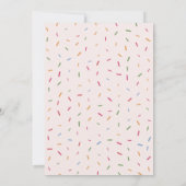 Colorful Sprinkles Baby Sprinkle Baby shower Kaart (Achterkant)
