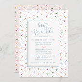 Colorful Sprinkles Baby Sprinkle Baby shower Kaart (Voorkant / Achterkant)