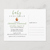 Colorful Sprinkles Baby Sprinkle Baby shower Uitnodiging Briefkaart (Achterkant)