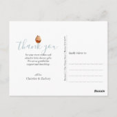 Colorful Sprinkles Baby Sprinkle Dank je Briefkaart (Achterkant)