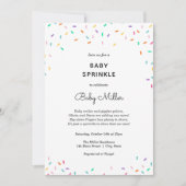 Colorful Sprinkles Baby Sprinkle Kaart (Voorkant)