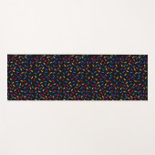 Colorful Sprinkles Black Yoga Mat (Voorkant (horizontaal))