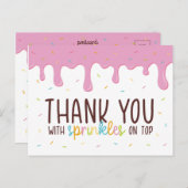 Colorful Sprinkles Donut Hartelijk dank Briefkaart (Voorkant / Achterkant)