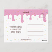 Colorful Sprinkles Donut Hartelijk dank Briefkaart (Achterkant)