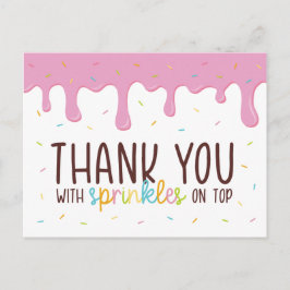 Colorful Sprinkles Donut Hartelijk dank Briefkaart