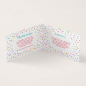 Colorful Sprinkles Homemade Cookie Mix Visitekaartje (Binnen)