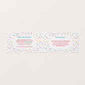 Colorful Sprinkles Homemade Cookie Mix Visitekaartje (Binnenkant ongevouwen)