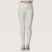 Colorful Sprinkles op White Fun Leggings (Voorkant)