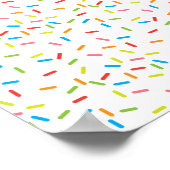 Colorful Sprinkles Pattern Digital Scrapbook Paper Poster (Hoek)