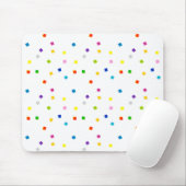 Colorful Square Confetti Mousepad Muismat (Met muis)