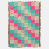 Colorful Squares 013 Deken (Voorkant Verticaal)