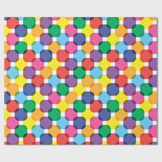 Colorful Squares Patroon Cadeaupapier (Vlak)