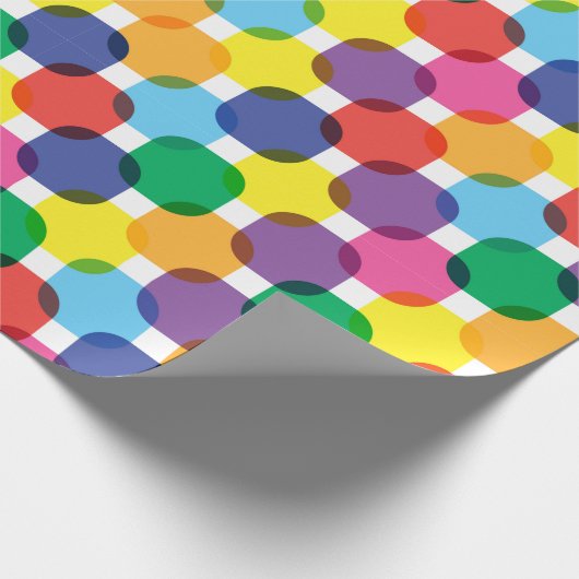 Colorful Squares Patroon Cadeaupapier (Hoek)