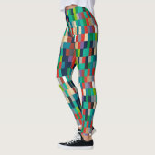 Colorful Squares Patroon Leggings (Links)