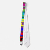 Colorful Squares Pattered Stropdas (Achterkant)