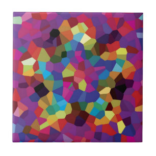 Colorful Star Mosaic Tegeltje