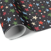 Colorful Star Pattern Cadeaupapier (Rol Hoek)